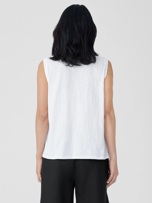 Organic Cotton Slub Crew Neck Tank