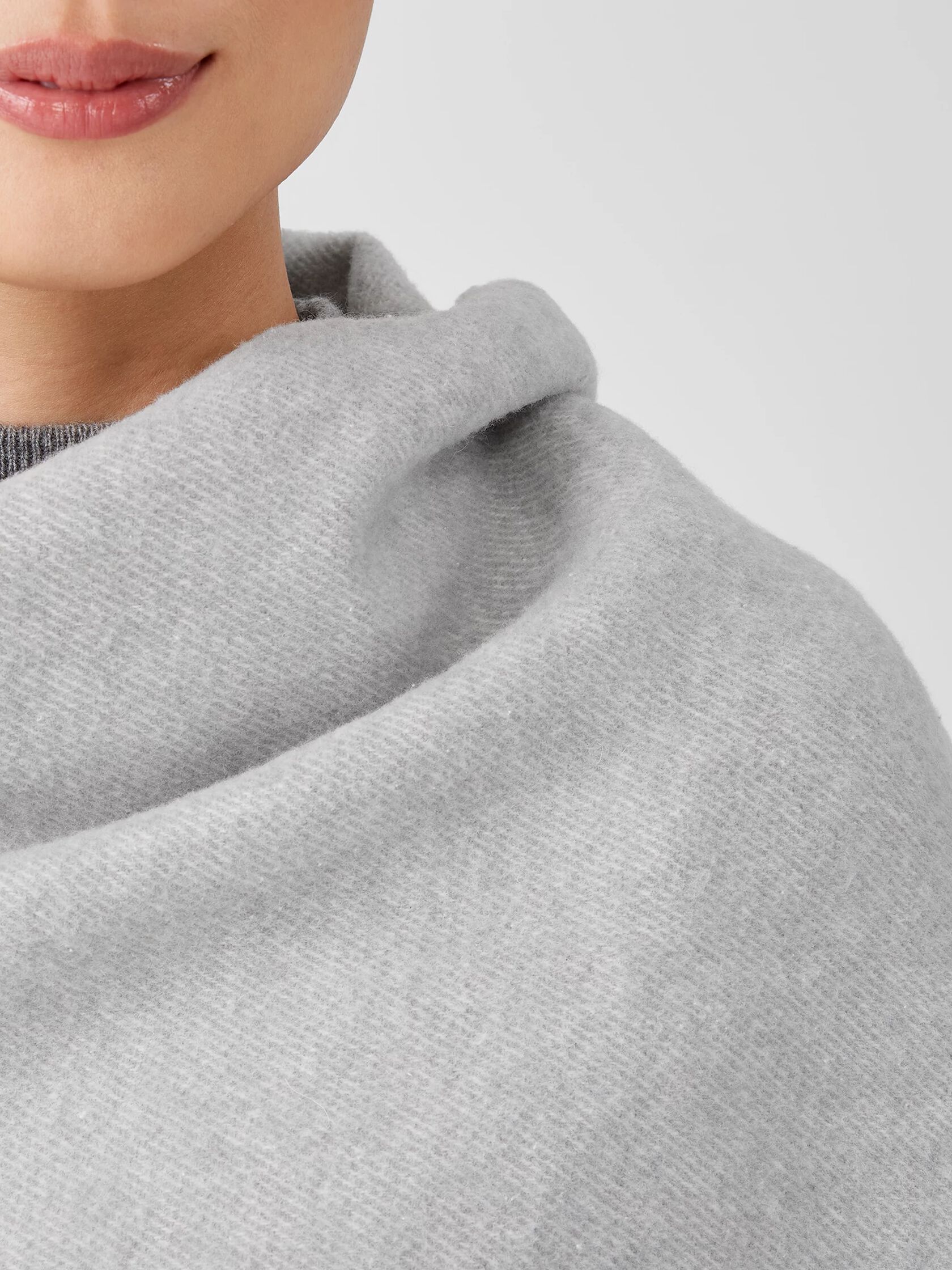 Brushed Recycled Cotton Cashmere Scarf