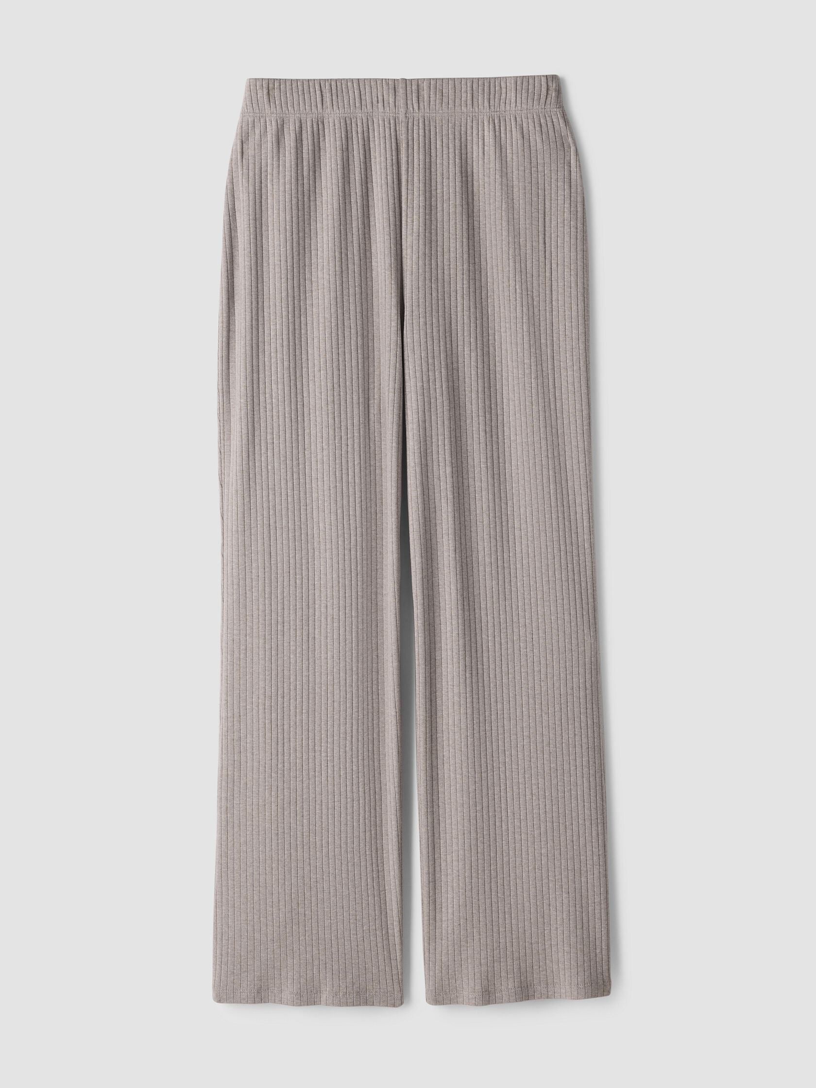Organic Cotton Rib Straight Sleep Pant