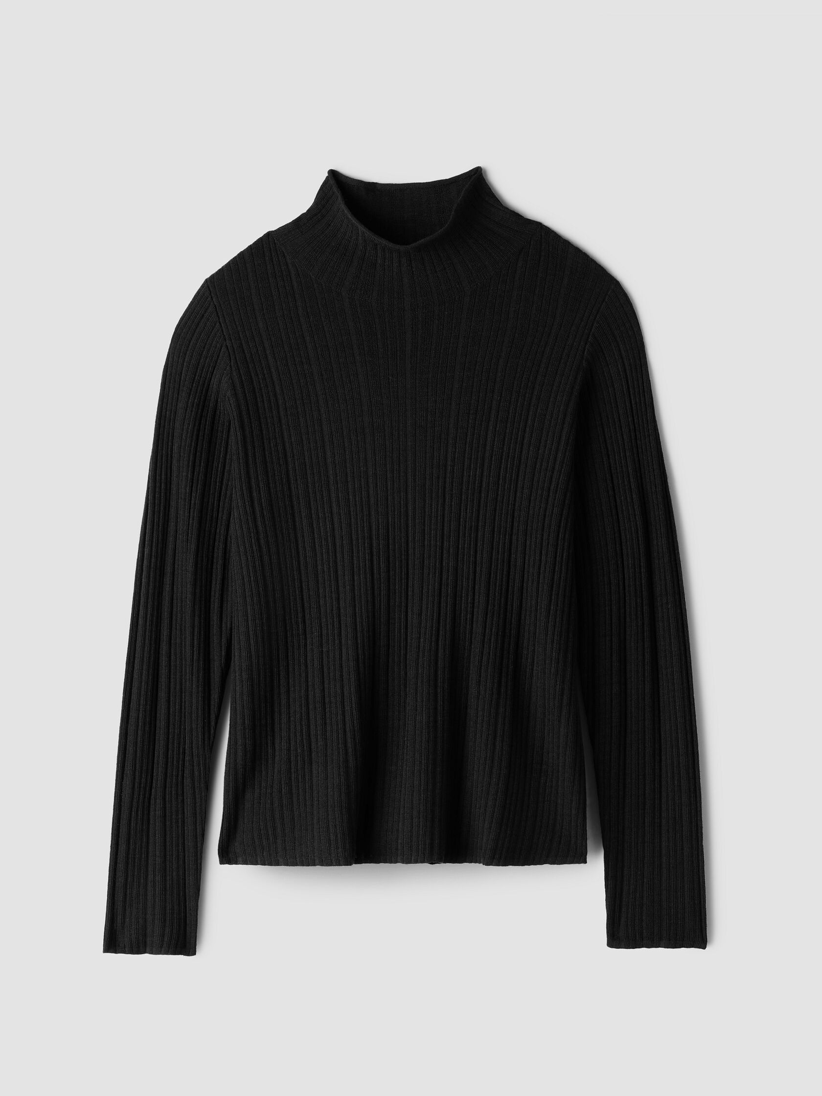 Superfine Merino Turtleneck Top in Regenerative Wool