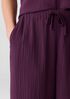 Organic Cotton Lofty Gauze Wide-Leg Pant
