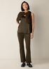 Stretch Silk Charmeuse Scoop Neck Tank