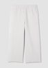 Organic Cotton Doubleweave Wide-Leg Pant
