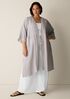 Striped Organic Cotton Gauze Caftan
