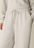 Waffle Cotton Blend Doubleknit Wide-Leg Pant