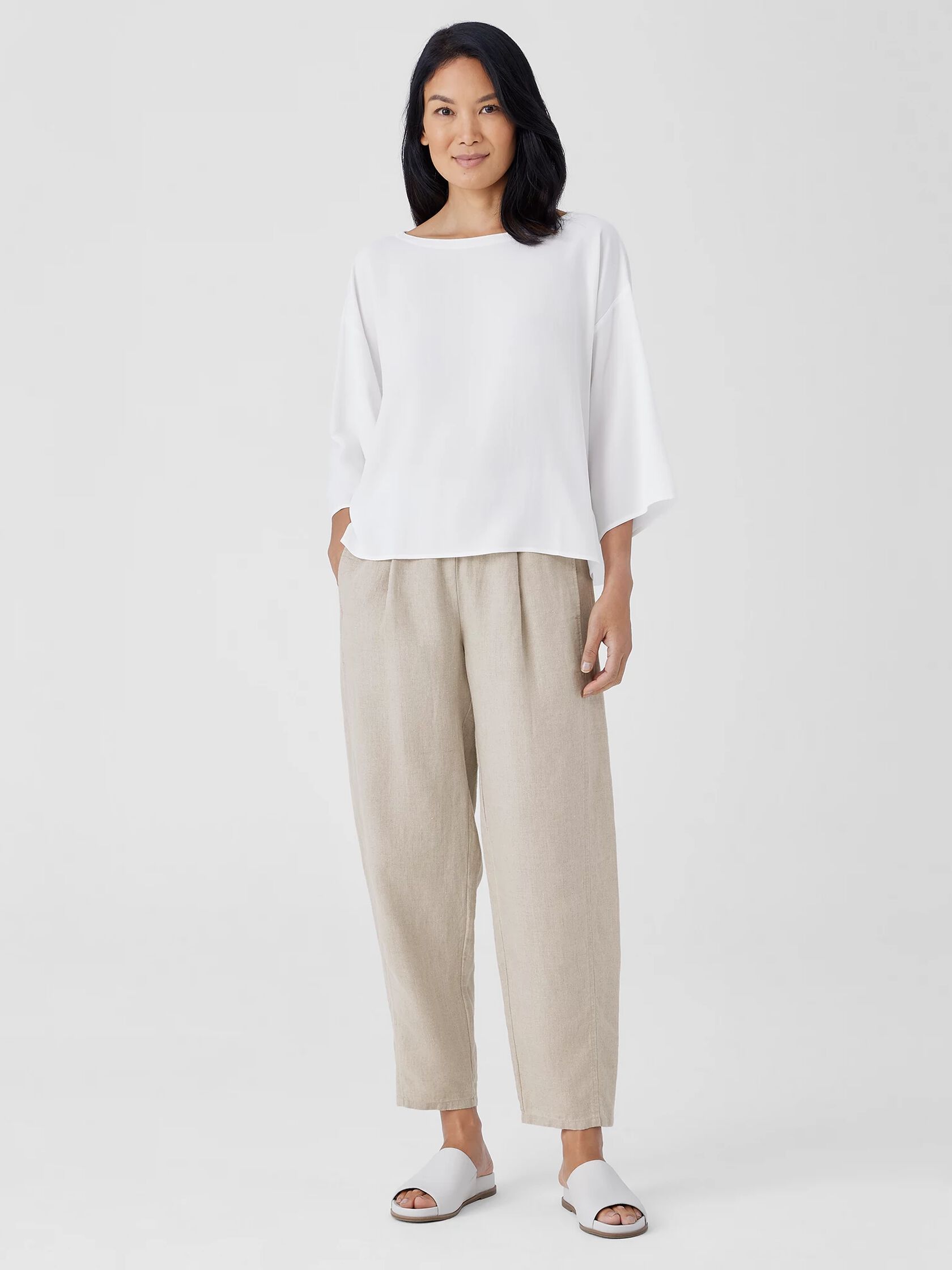 Organic Linen Lantern Pant