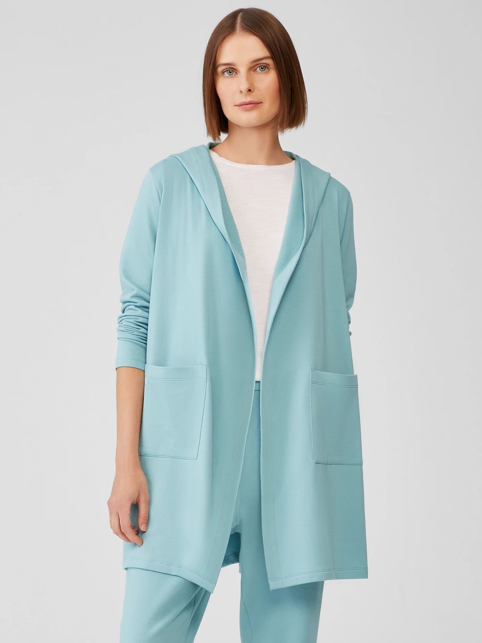 Cozy Brushed Terry Hug Hooded Jacket