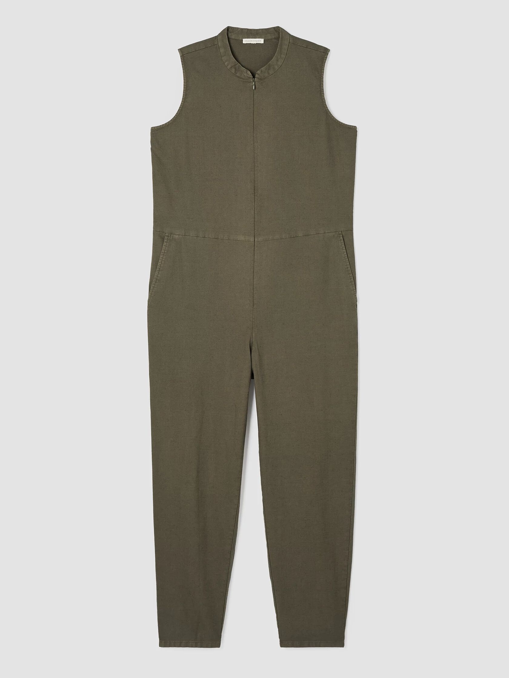 Cotton Hemp Stretch Jumpsuit