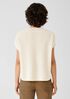 Organic Linen Cotton Mock Neck Top