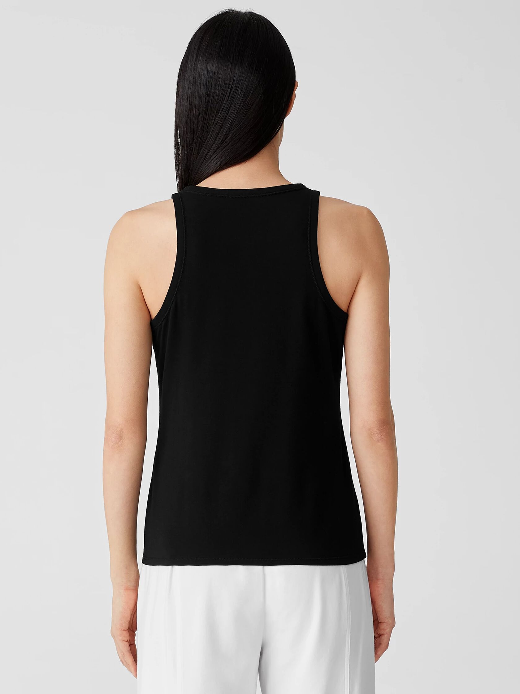 Traceable Cotton Jersey Round Neck Tank