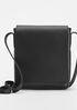 Italian Leather Square Crossbody Bag