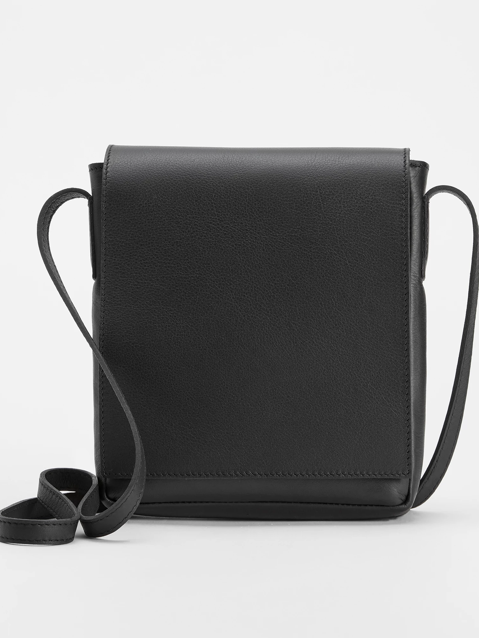 Italian Leather Square Crossbody Bag EILEEN FISHER