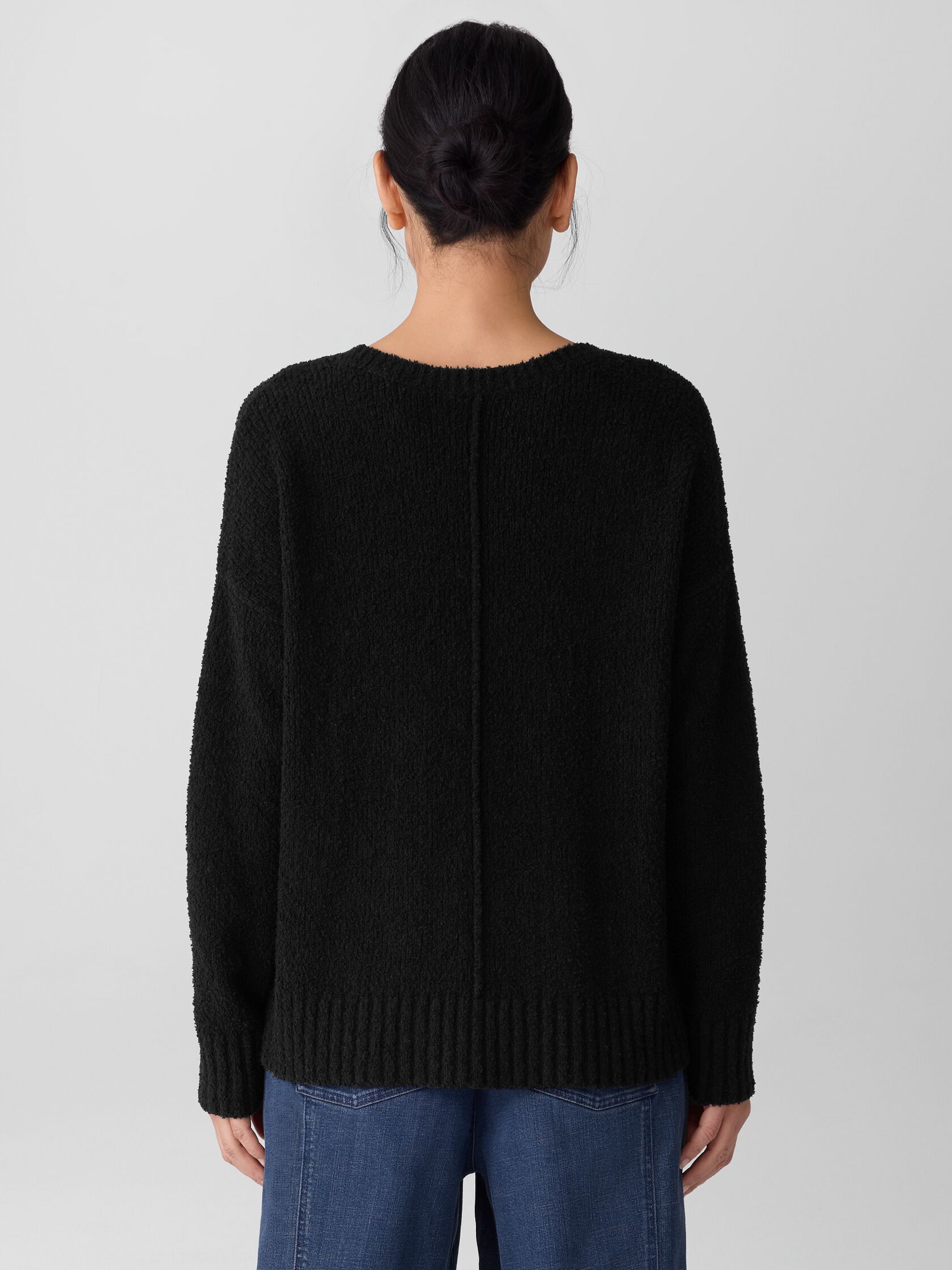 Cotton Fluff Crew Neck Top