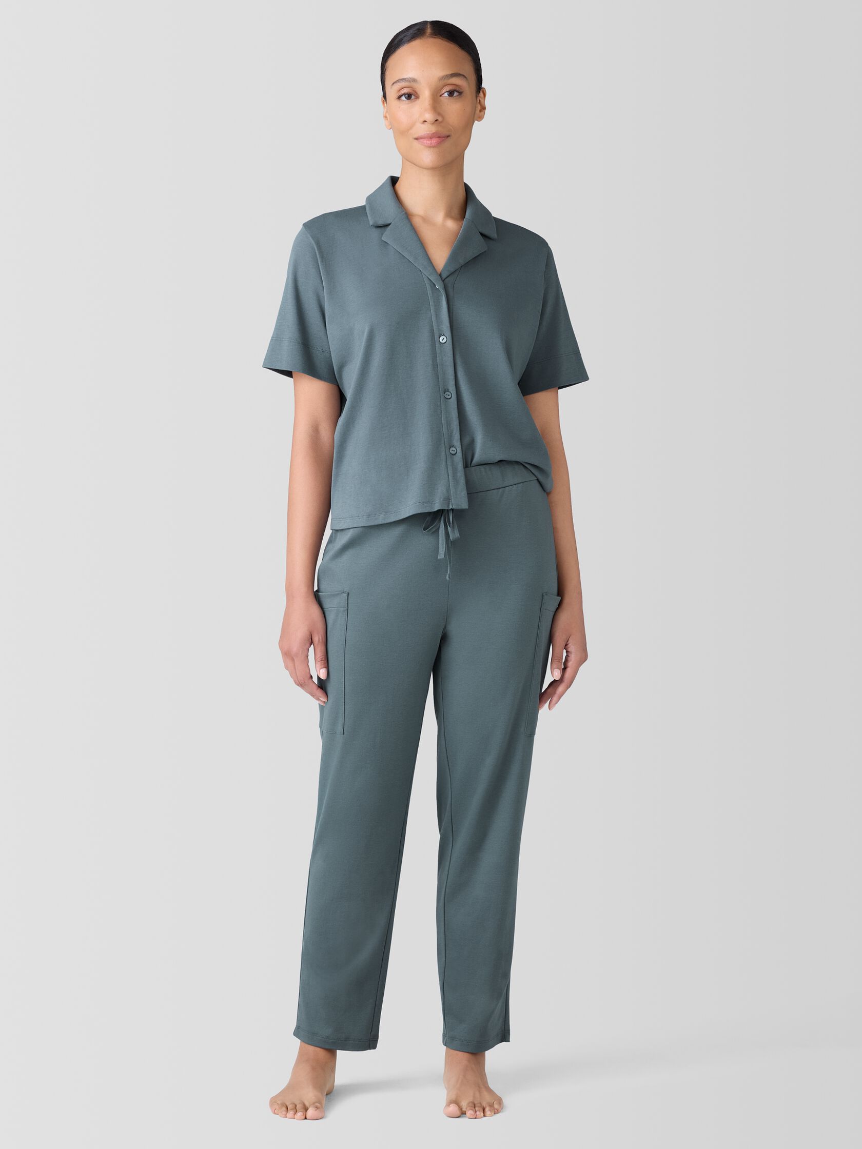 Organic Cotton Interlock Slouchy Sleep Pant