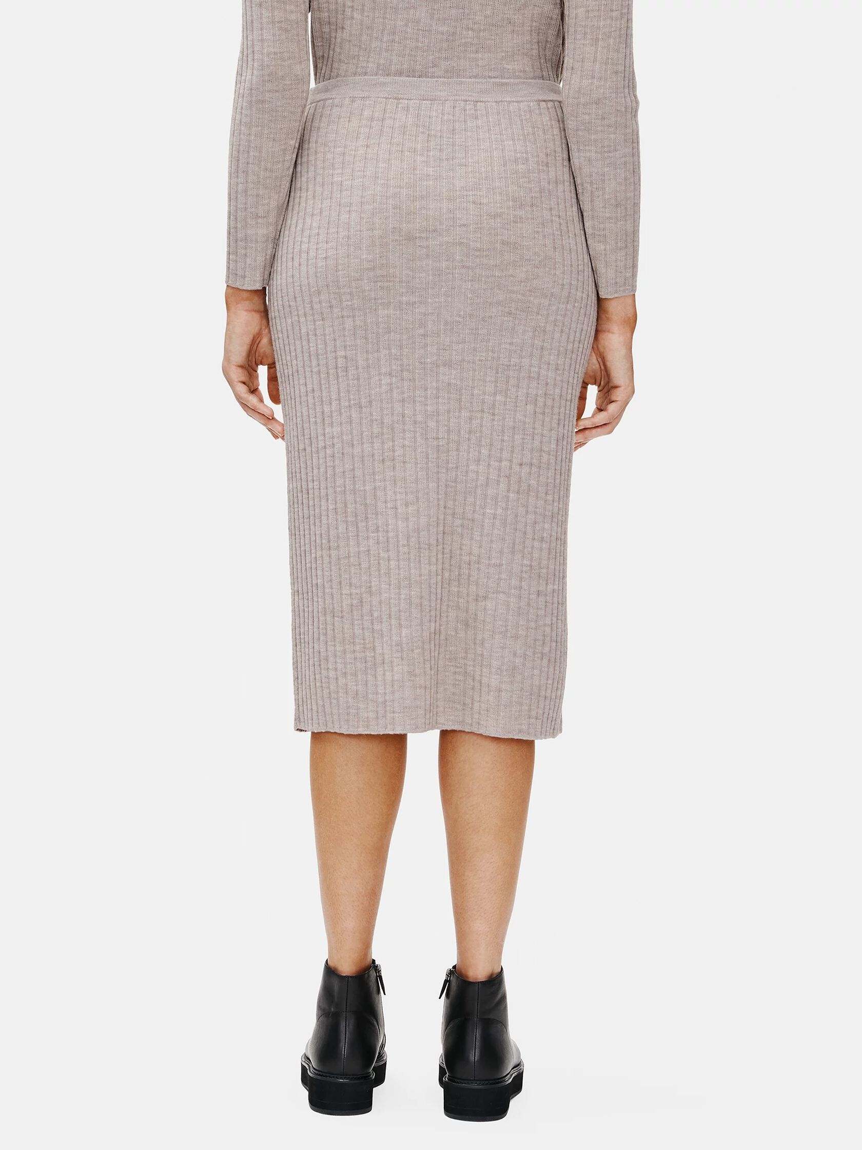 Merino Pencil Skirt in Regenerative Wool