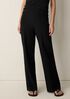 Washable Stretch Crepe Pintuck Wide Pant