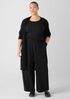 Silk Georgette Crepe Wide-Leg Pant