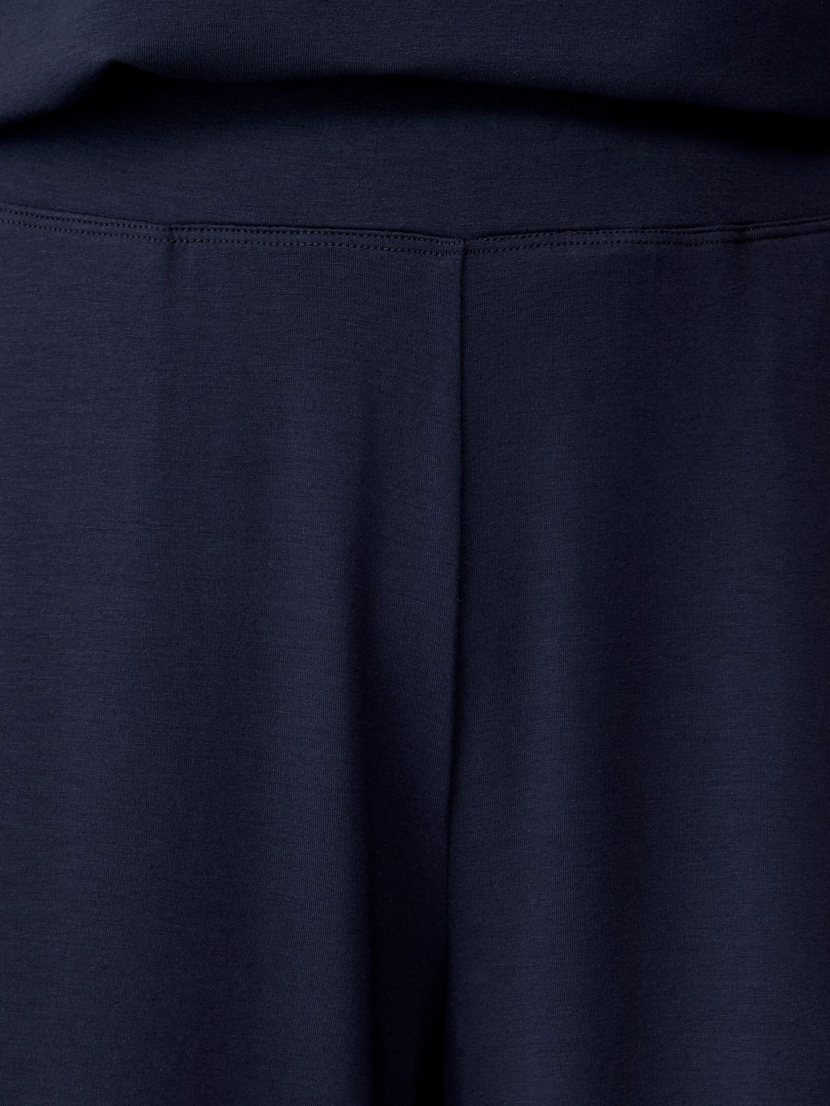 Viscose Jersey Wide-Leg Pant with Slits