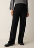 Washable Stretch Crepe Wide-Leg Pant