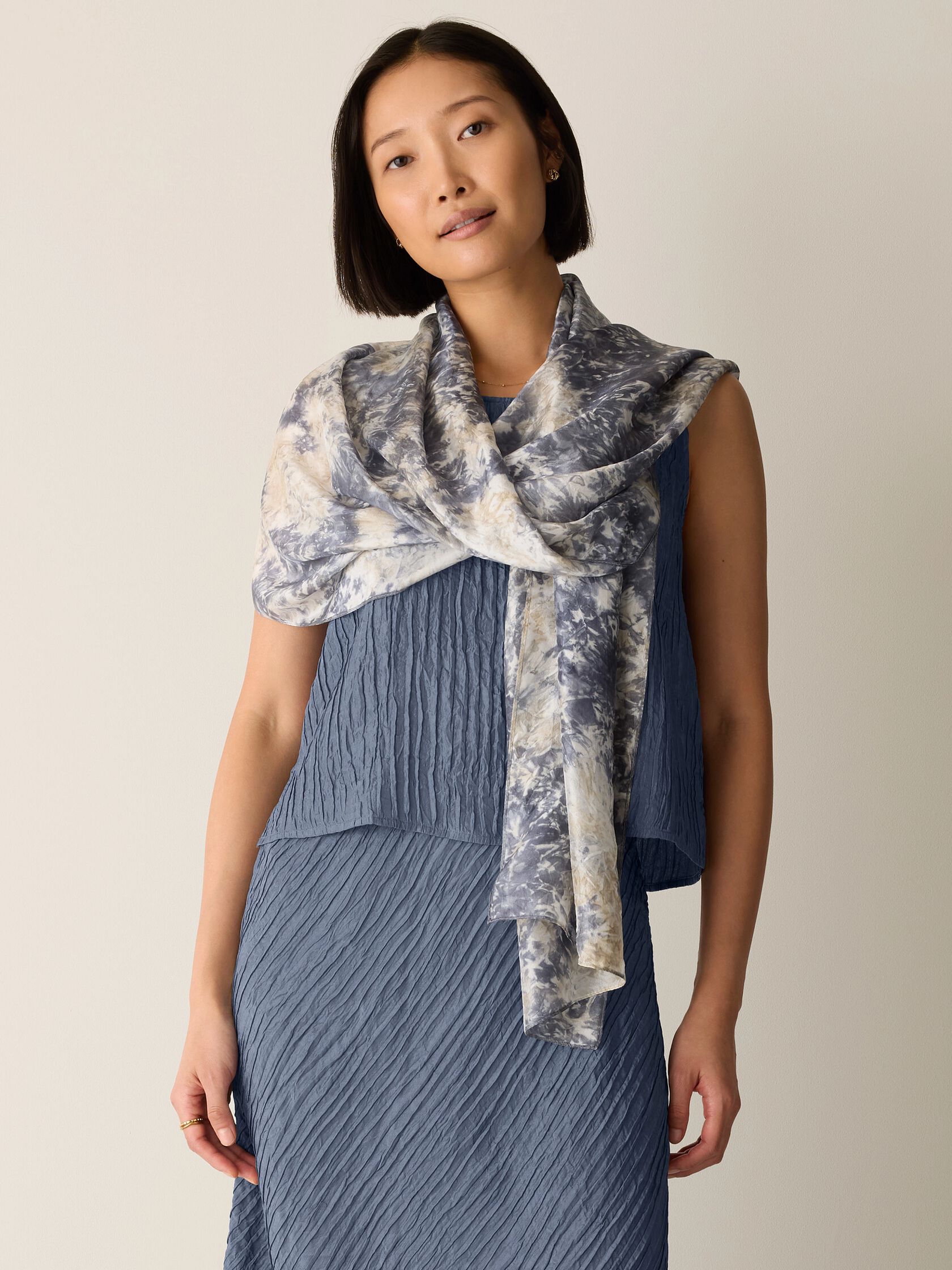 Hand-Dyed Silk Scarf