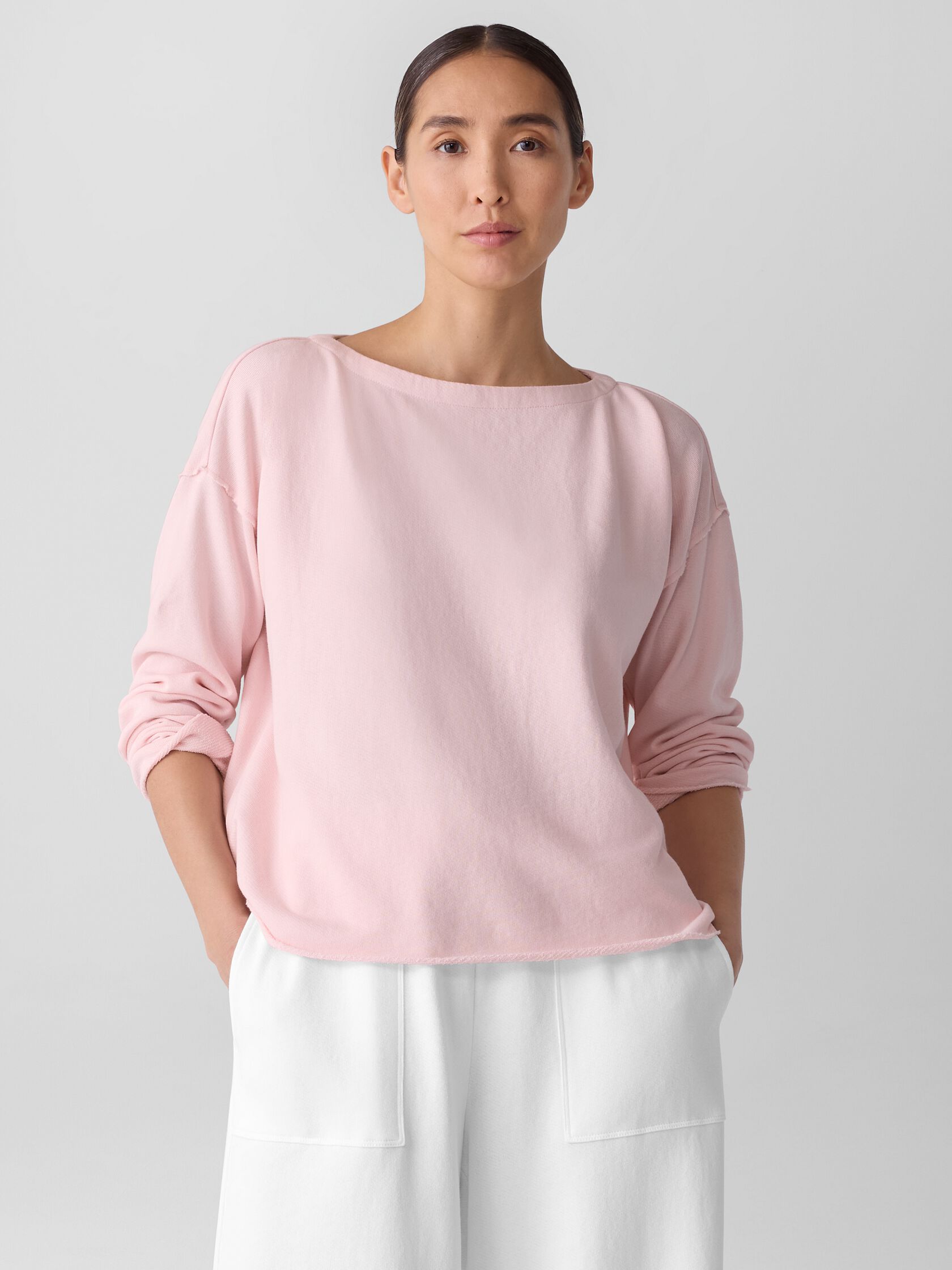 Lightweight Organic Cotton Terry Box-Top