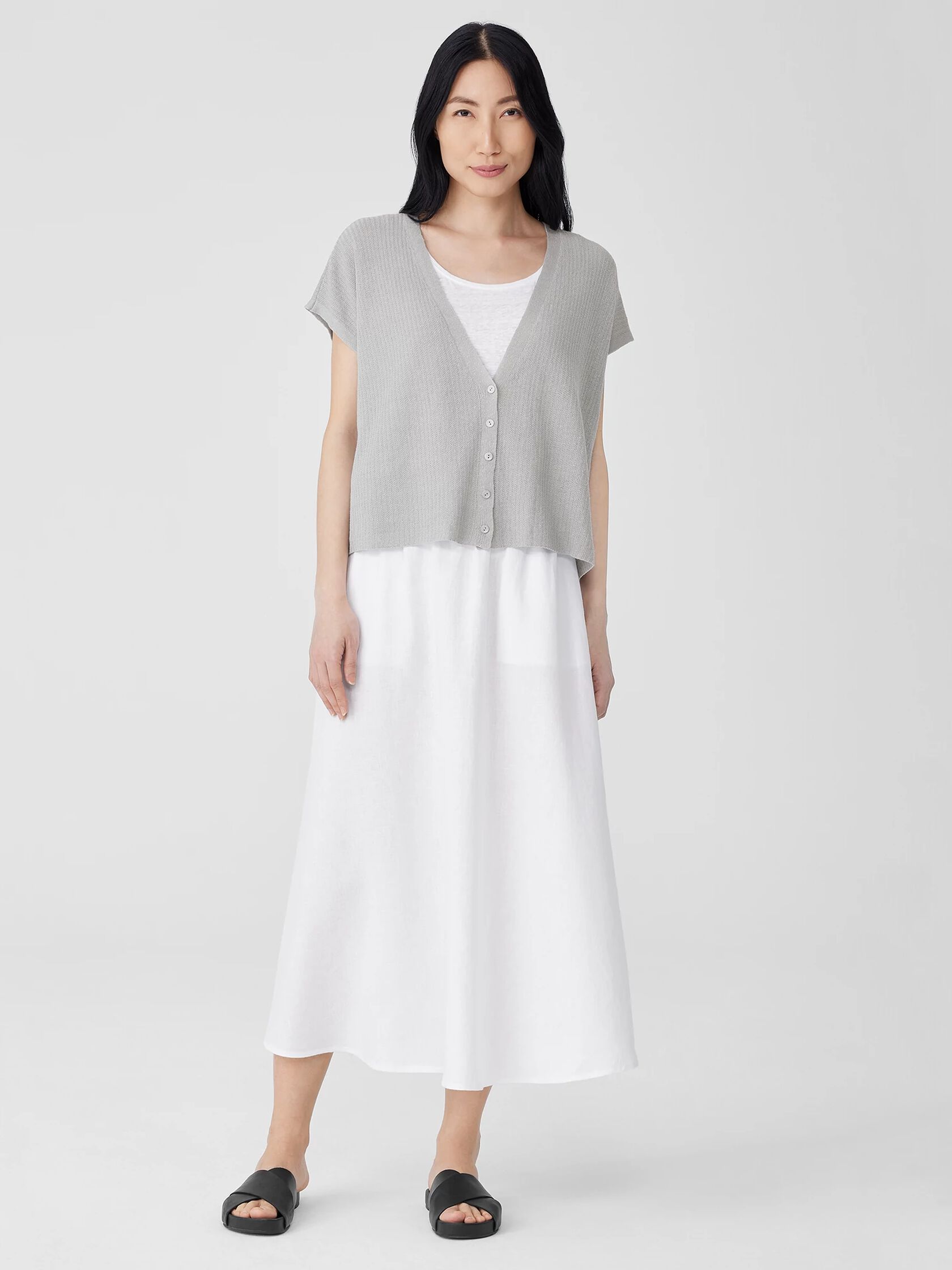 Organic Linen Pocket Skirt | EILEEN FISHER