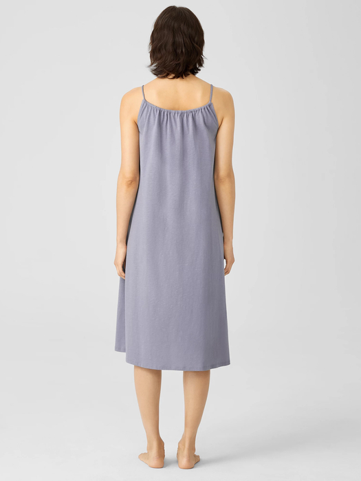 Slubby Organic Cotton Strappy Sleep Dress