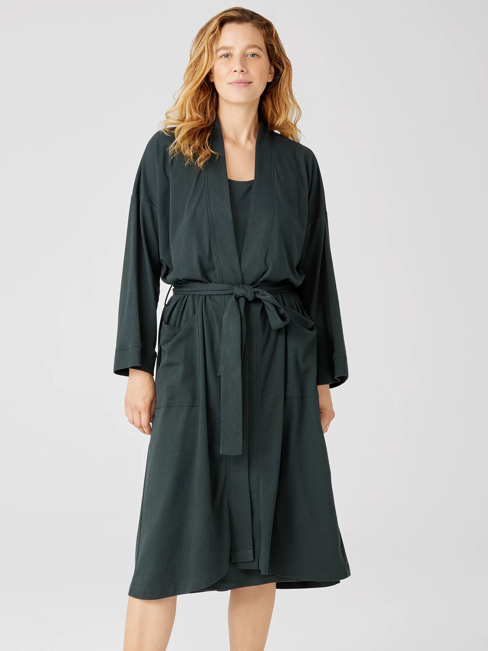 Cozy Organic Cotton Interlock Robe