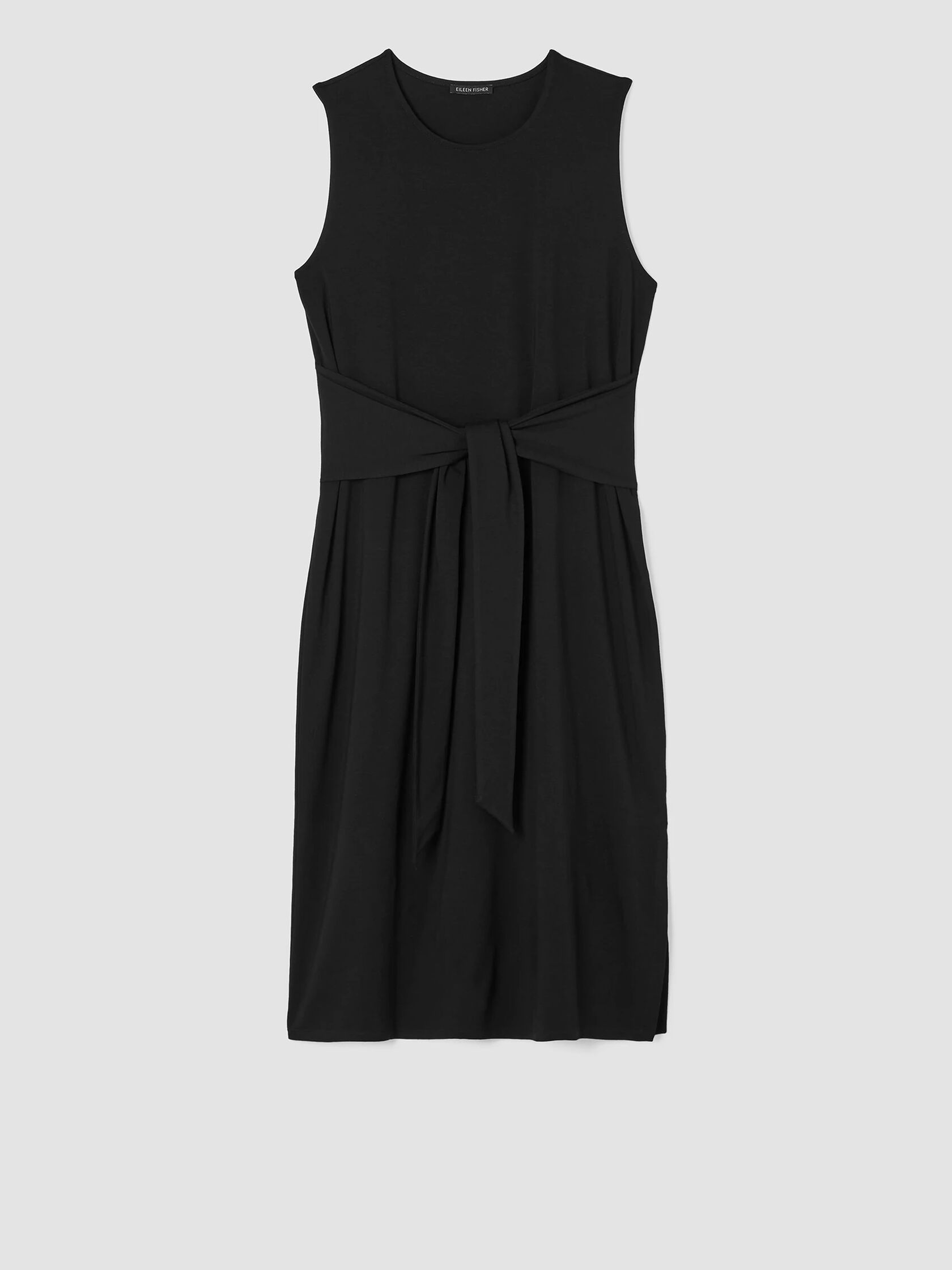 Stretch Jersey Knit Tie-Front Dress