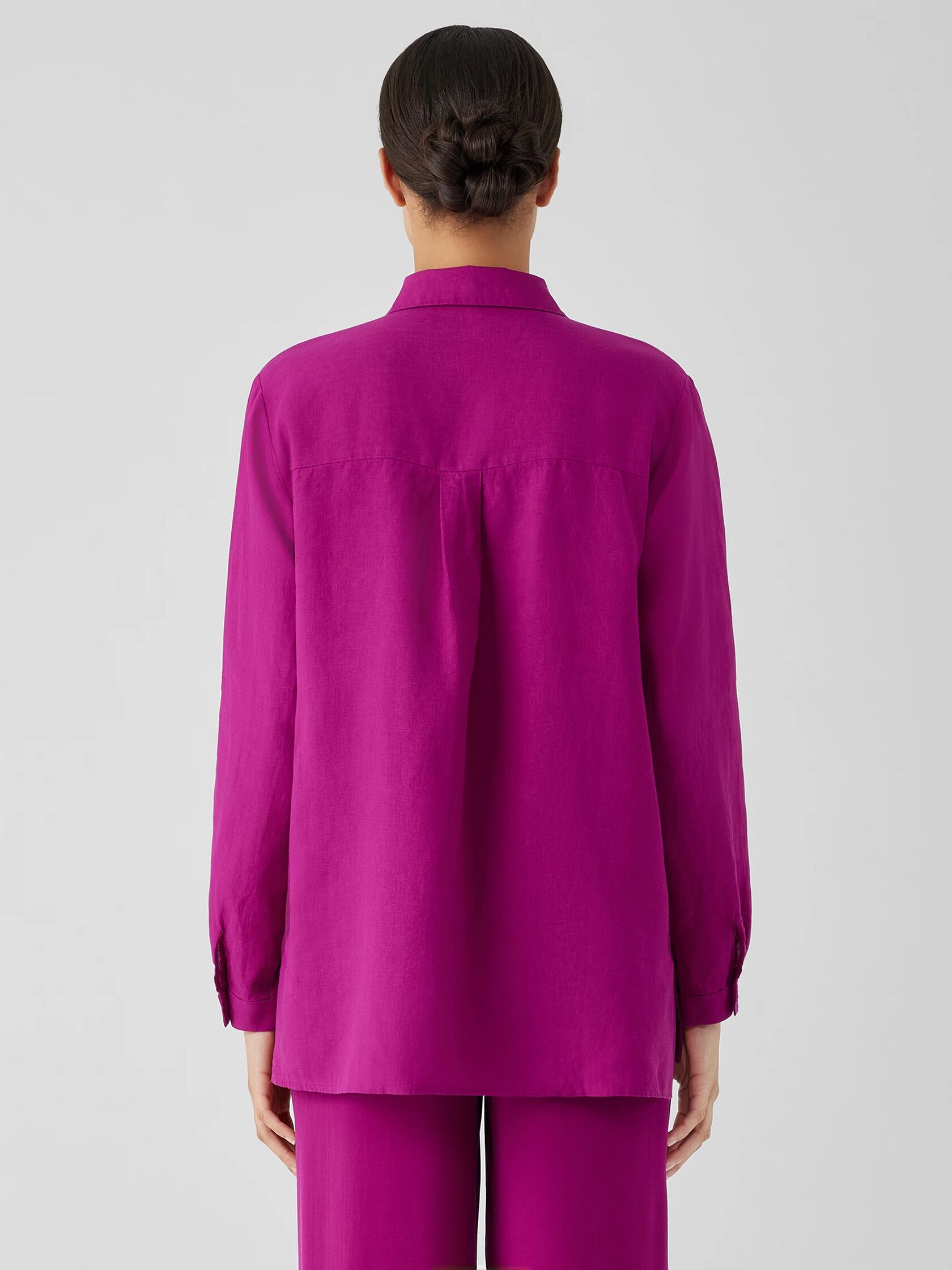 Organic Handkerchief Linen Classic Collar Shirt