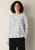 Striped Organic Cotton Slub Long-Sleeve Tee