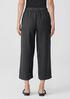 Garment-Dyed Organic Linen Wide-Leg Pant