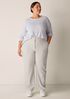 Striped Organic Linen Jersey Long-Sleeve Tee