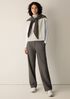 Felted Wool Jersey Full-Length Straight Trouser&nbsp;in Regenerative Wool