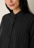 Cotton Blend Stripe Stitch Flight Jacket