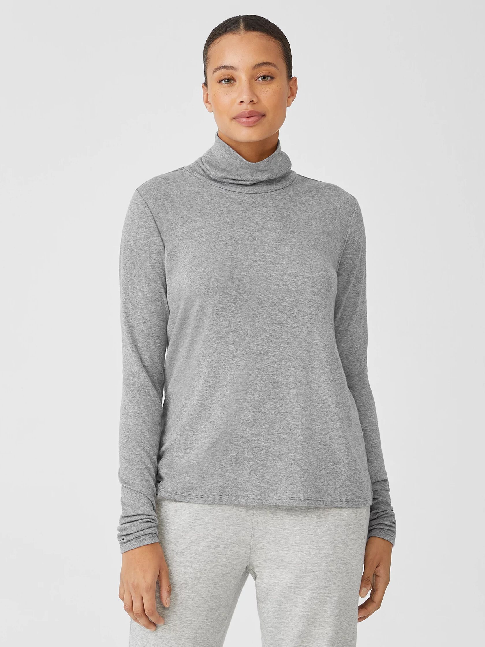 Ribbed Pima Cotton Blend Top