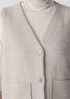 Lightweight Boiled Wool Vest in Regenerative Wool
