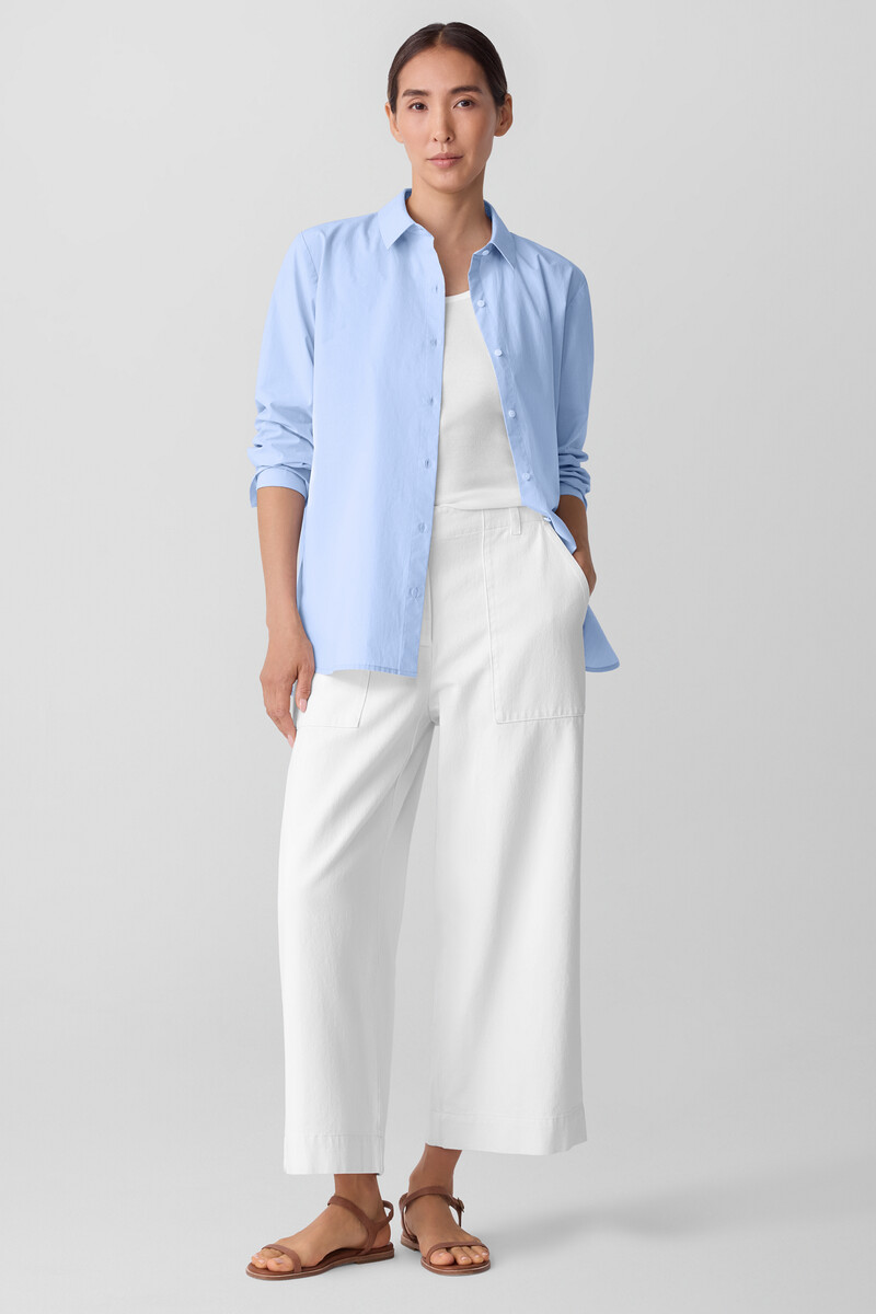 Garment-Dyed Utility Cotton Wide-Leg Pant Garment-Dyed Utility Cotton Wide-Leg Pant