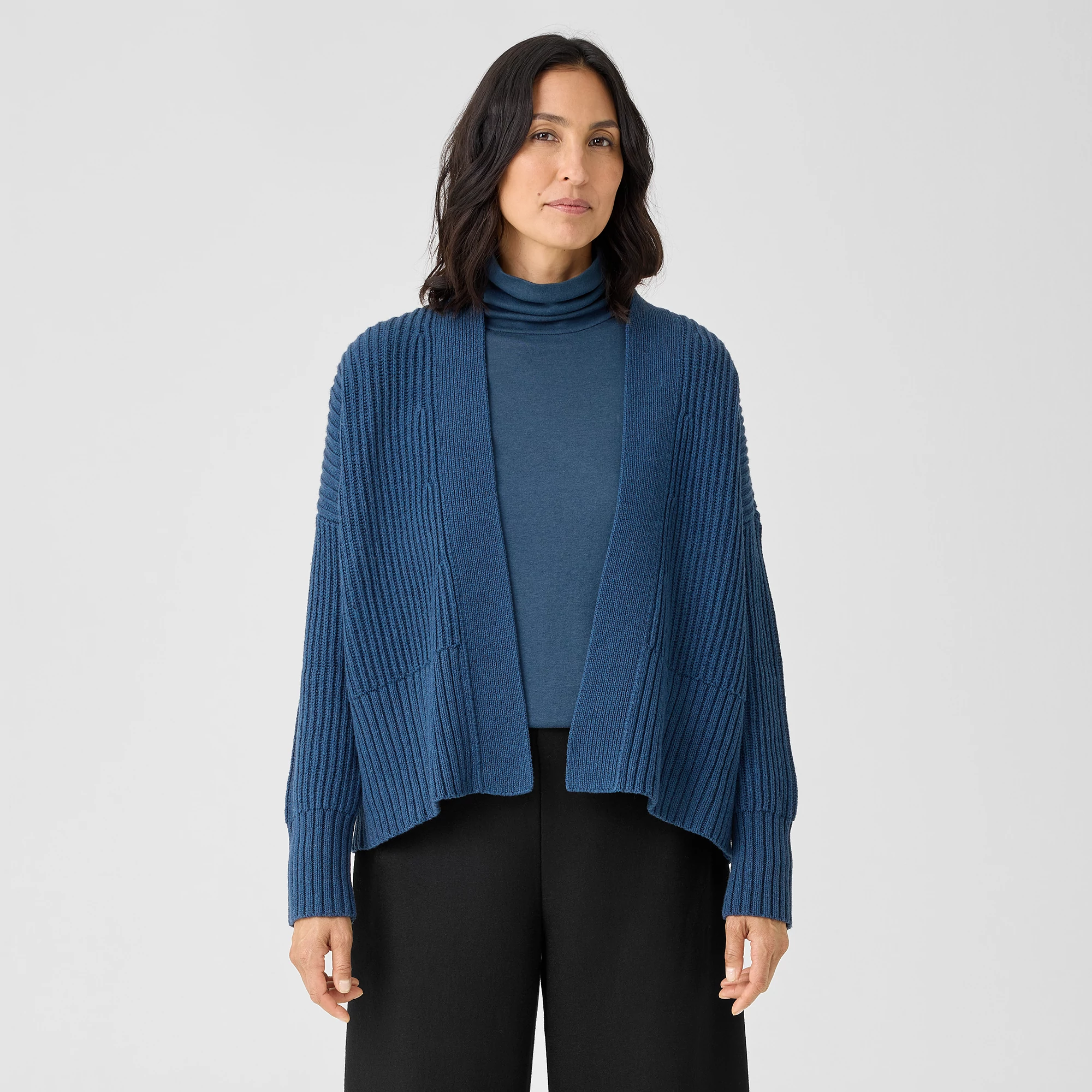 Cotton and Recycled Cashmere Cardigan 