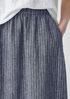 Puckered Organic Linen Pocket Skirt
