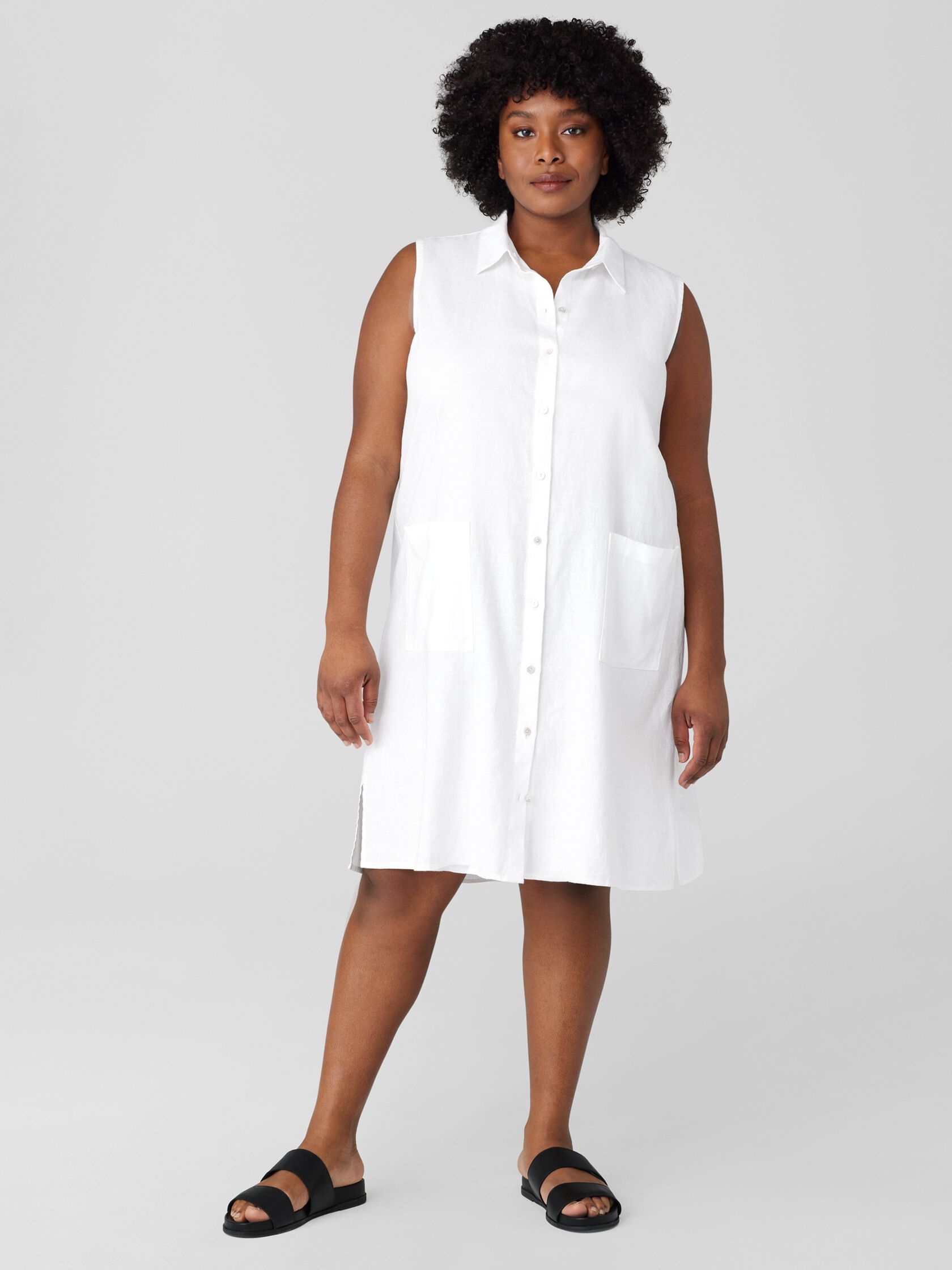 Organic Linen Sleeveless Dress