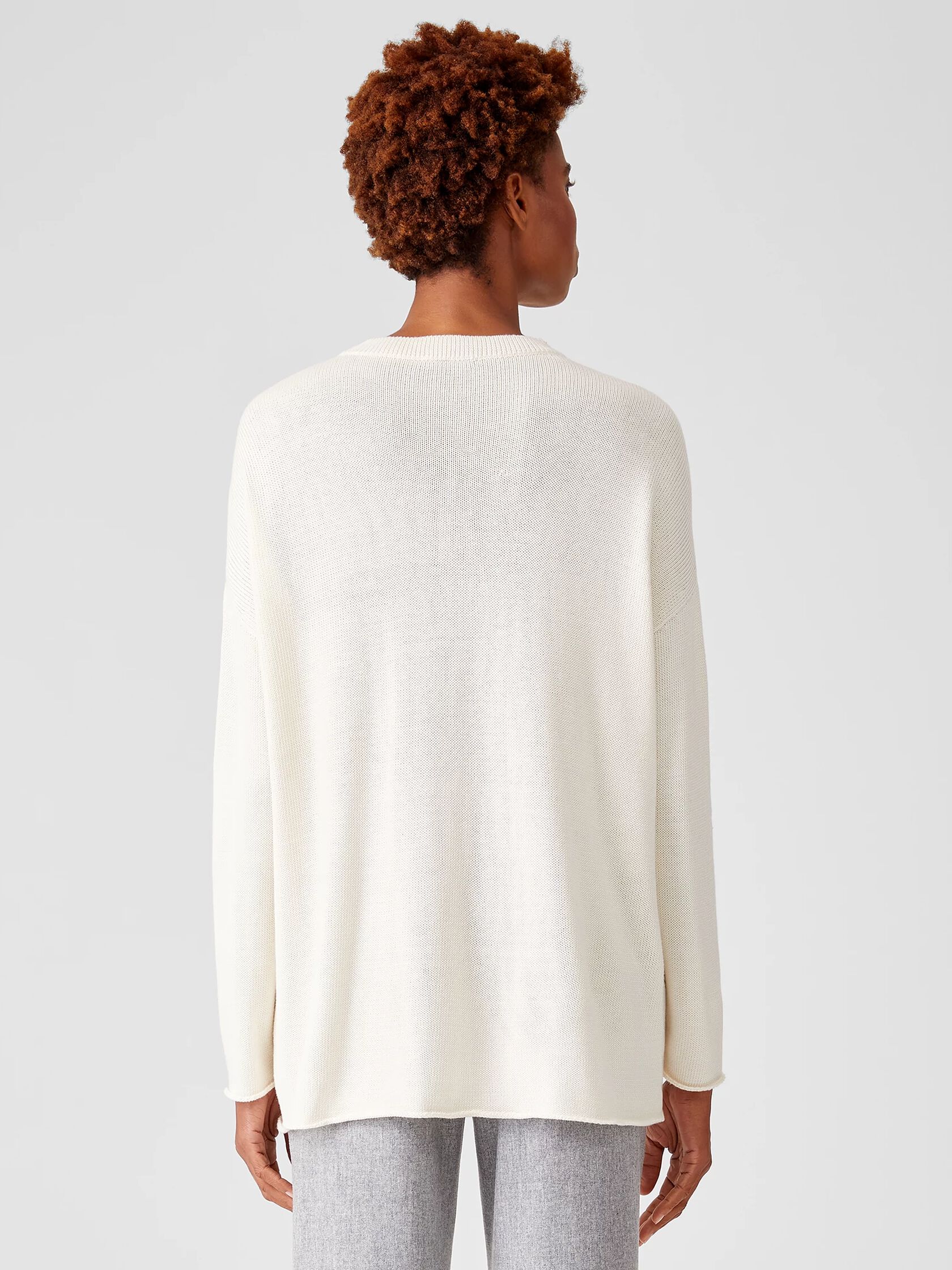 Peruvian Organic Cotton Blend Crew Neck Tunic
