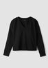 Lightweight Ponte V-Neck Top