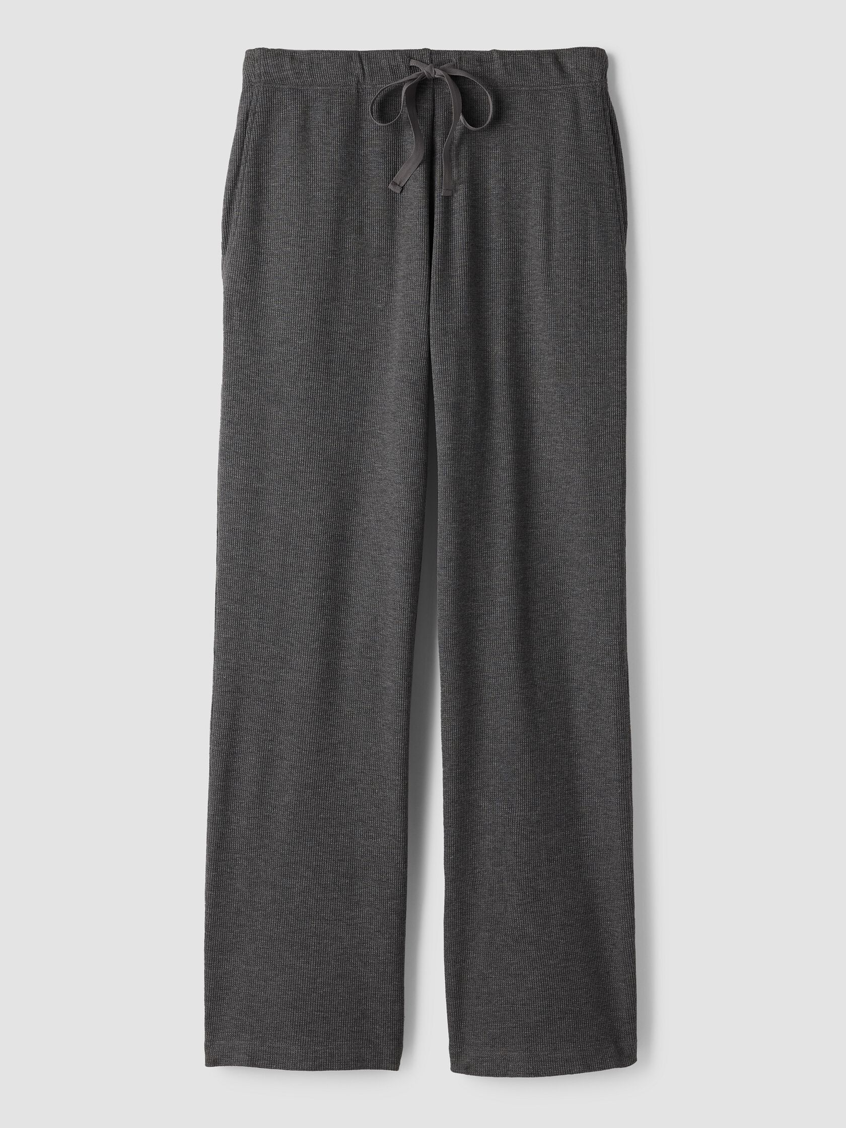 Cozy Waffle Knit Straight Pant