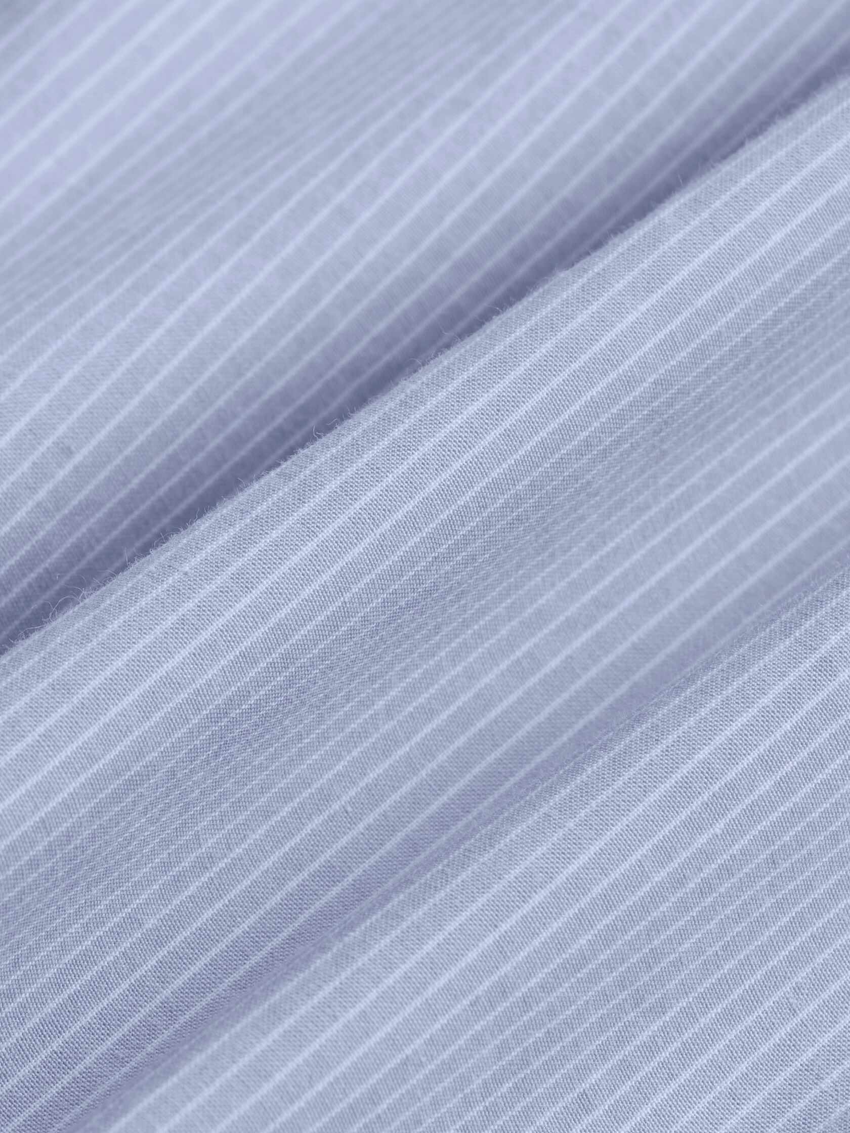 Striped Organic Cotton Poplin Classic Collar Shirt
