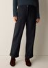 Felted Wool Jersey Straight Cuffed Pant in Regenerative Wool