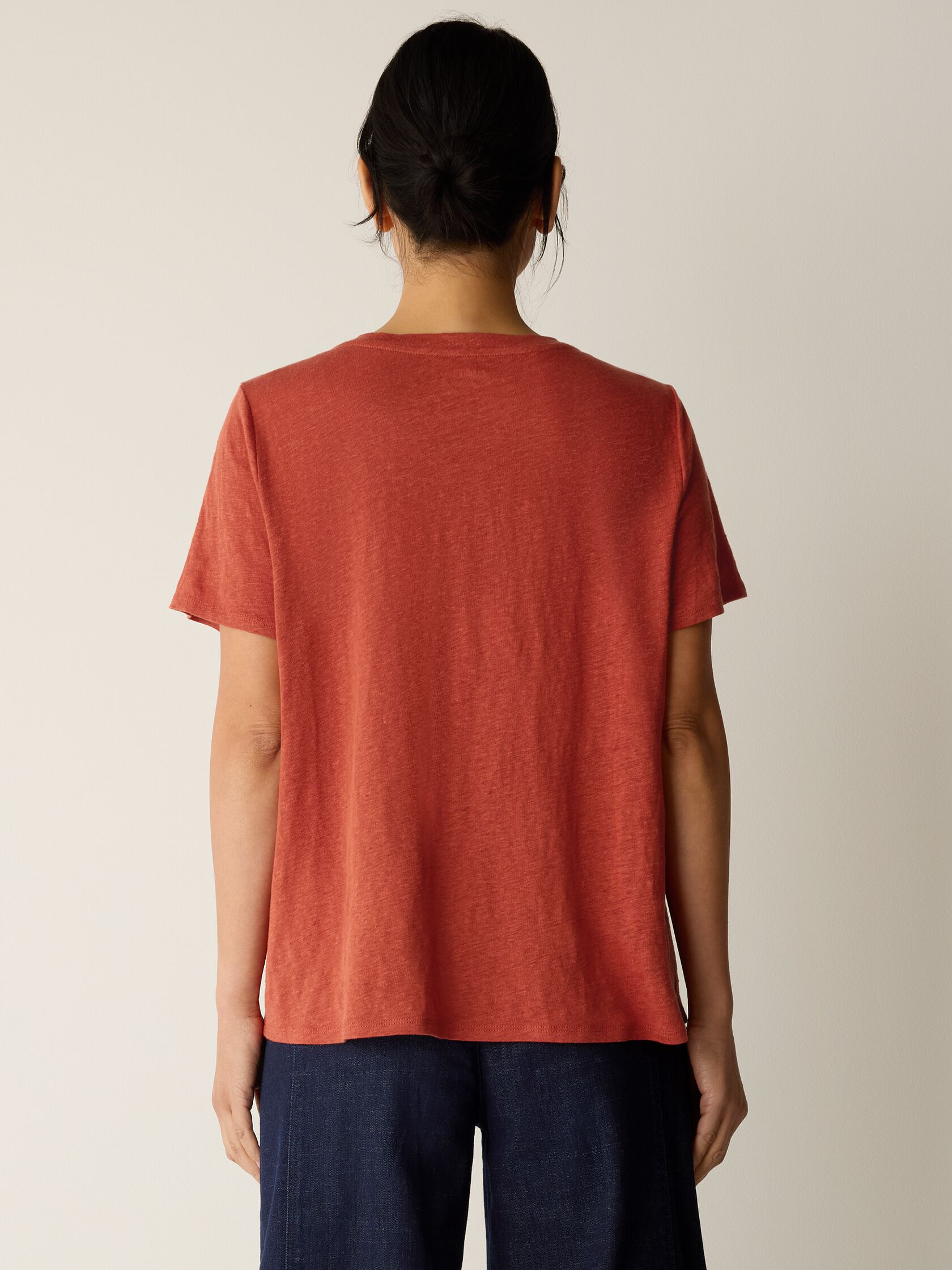 Organic Linen Jersey Crew Neck Tee