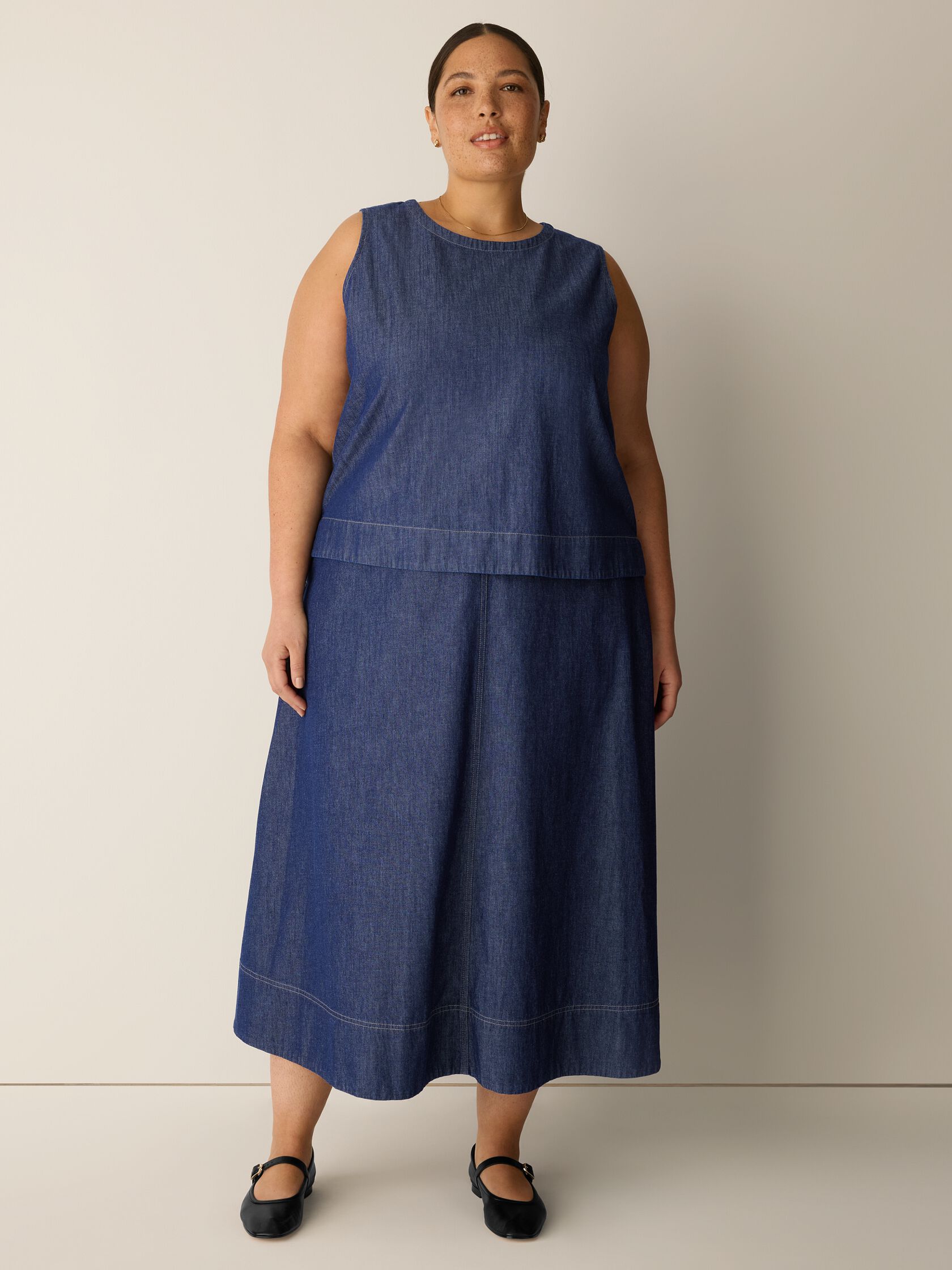 Lightweight Organic Cotton Denim Shell