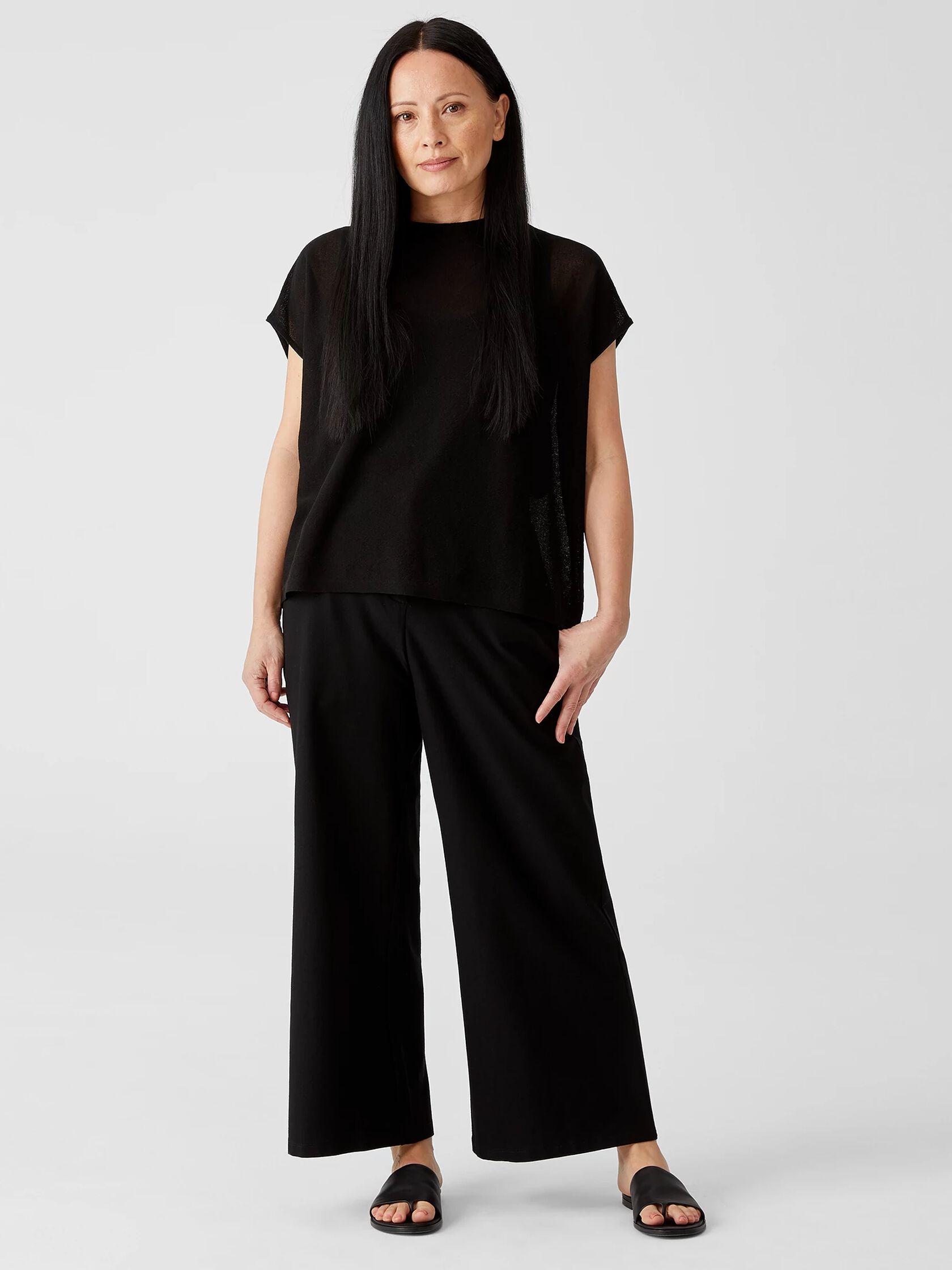 Gossamer Organic Cotton Funnel Neck Top