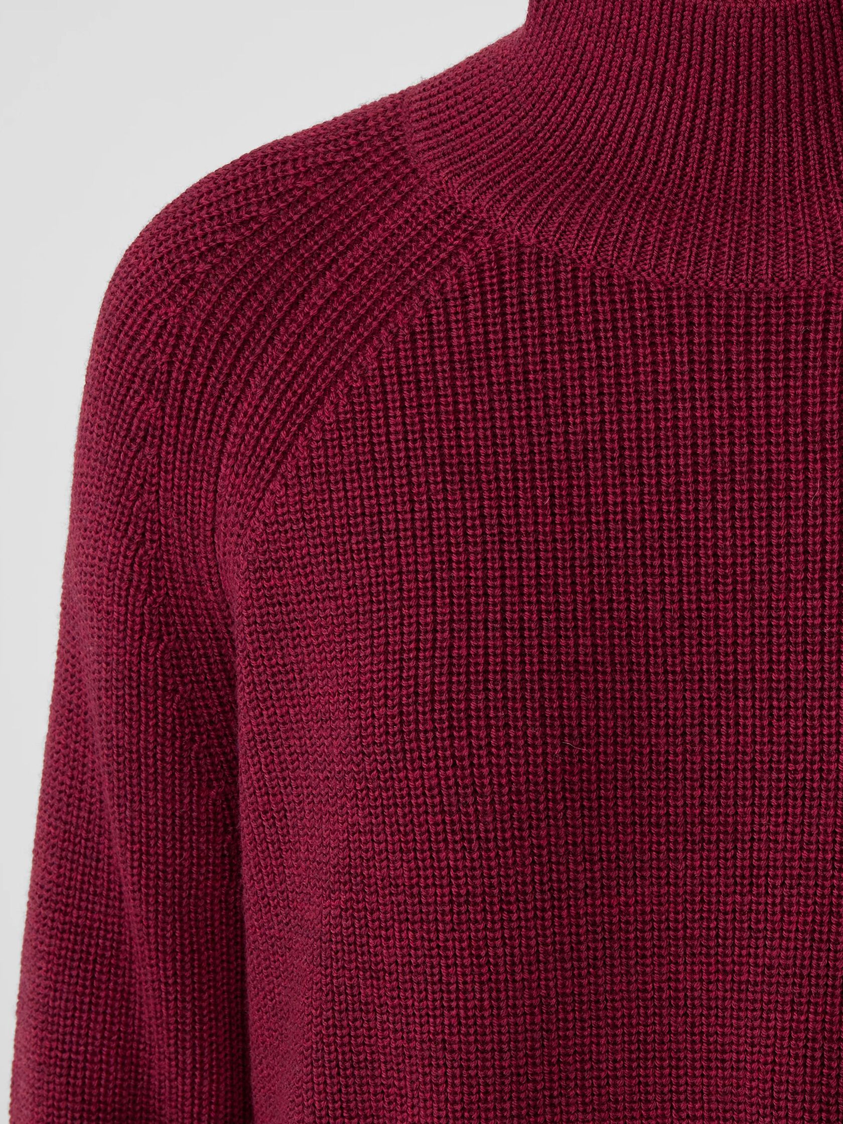 Merino Turtleneck Top in Responsible Wool